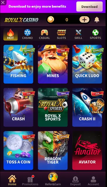 Royal X Casino Game